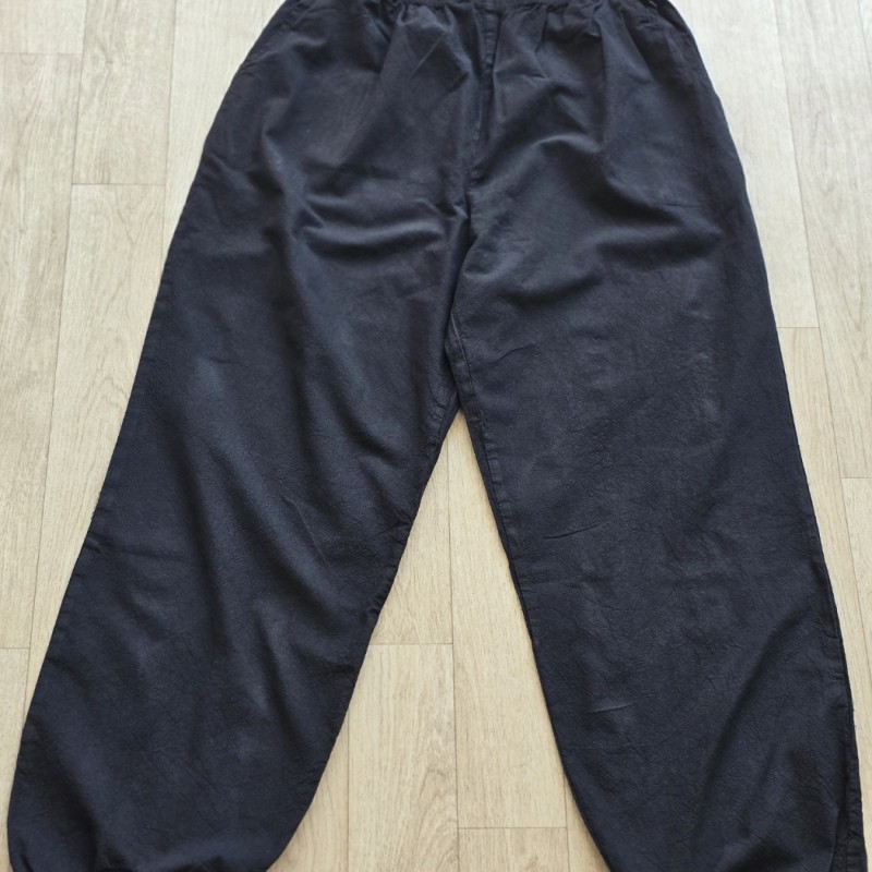 Black pants training suit ...